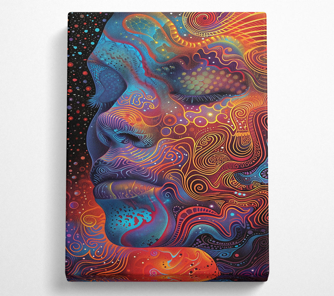  A Canvas Print of Crimson Cosmic Dream Canvas Print