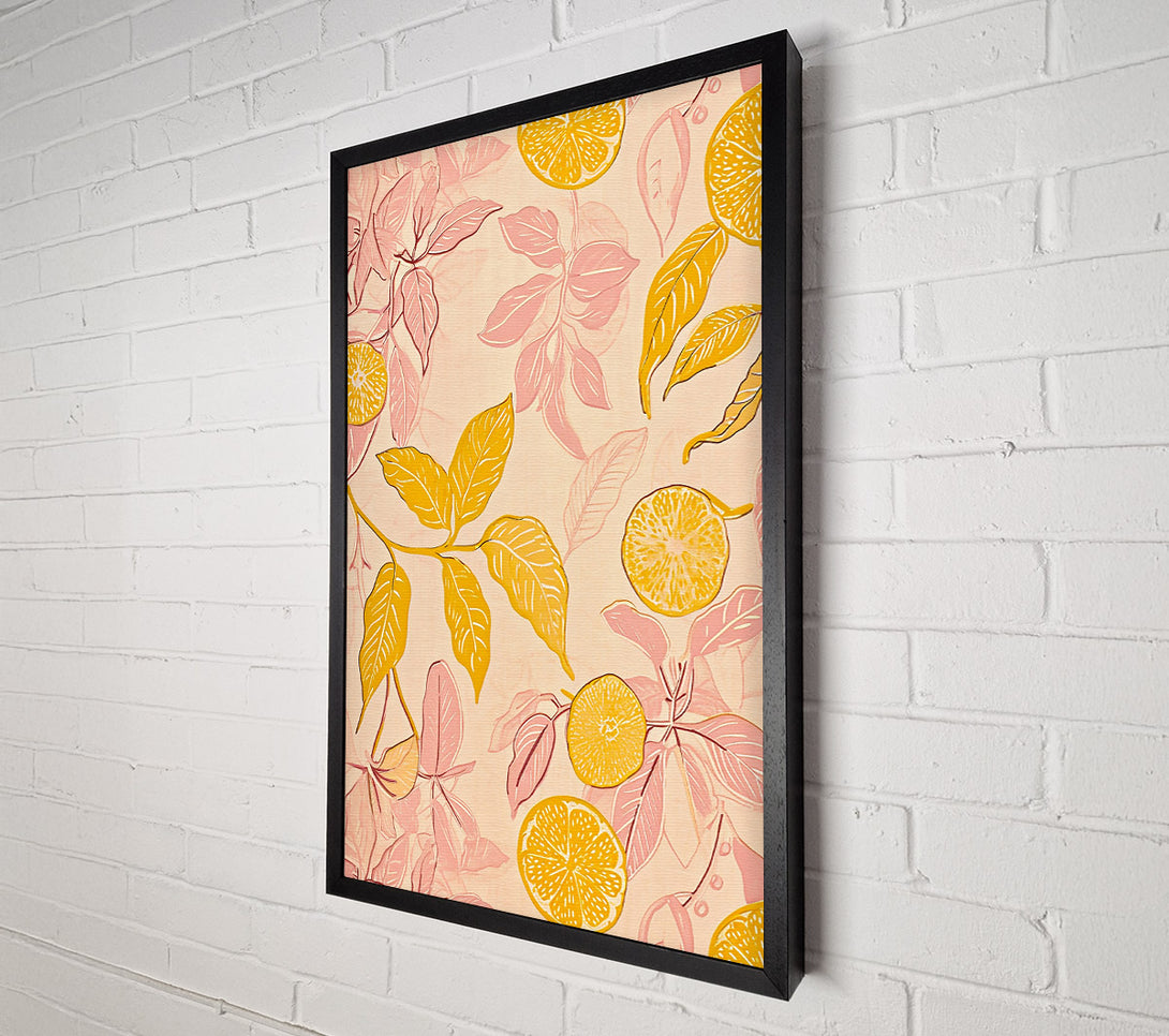  A Canvas Print of Peachy Citrus Dreams Canvas Wall Art