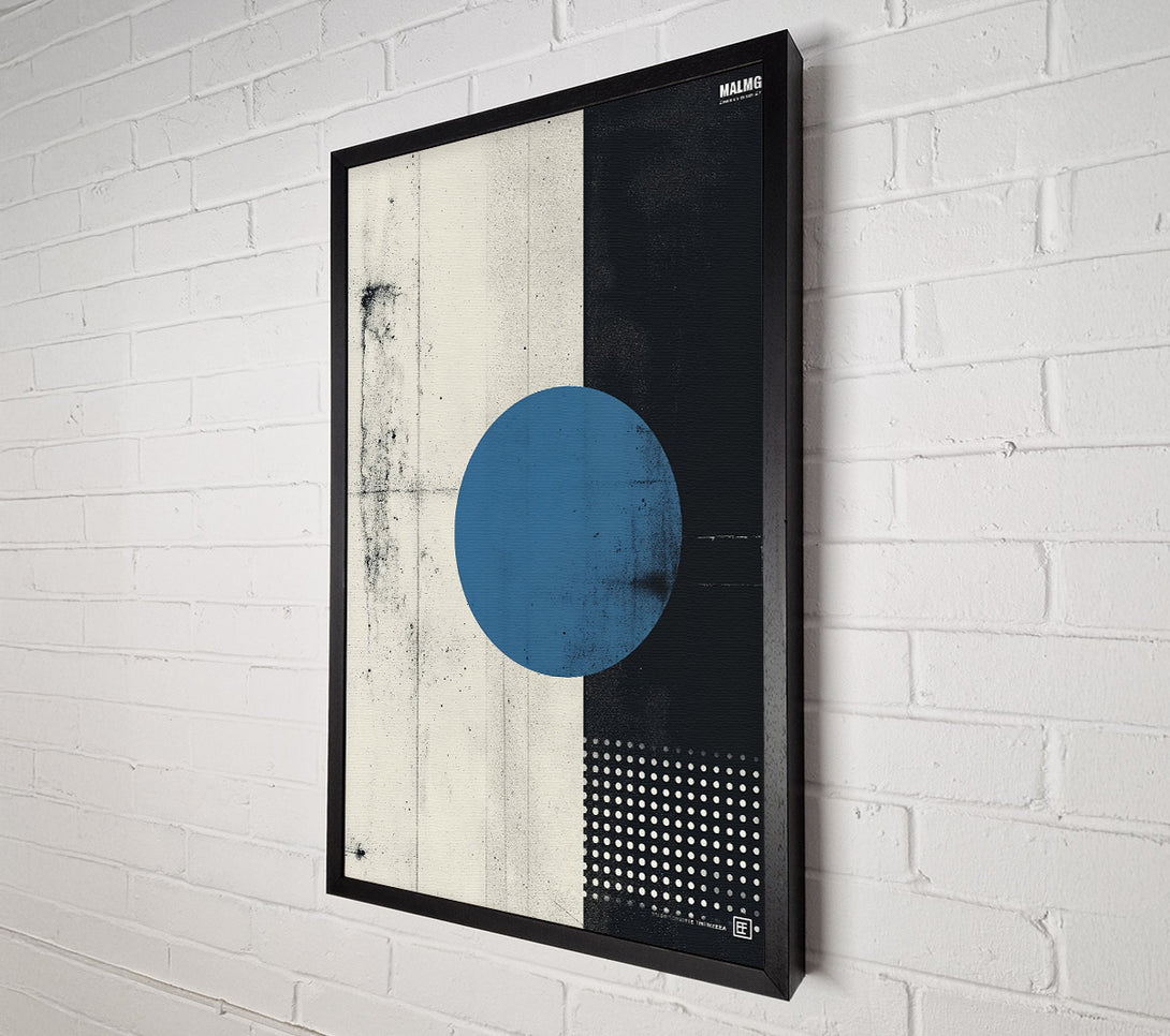  A Canvas Print of Blue Circle Abstract Canvas Art