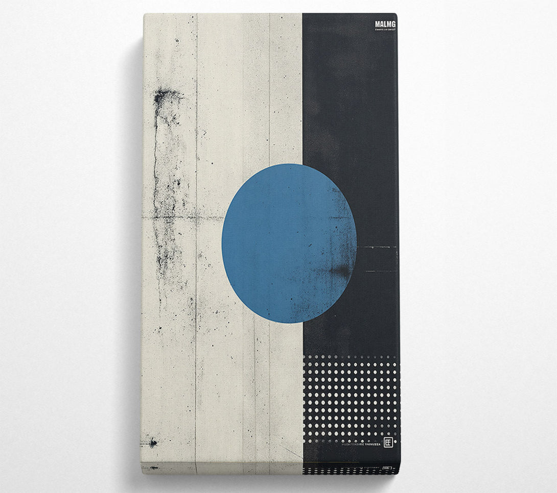  A Canvas Print of Blue Circle Abstract Canvas Art