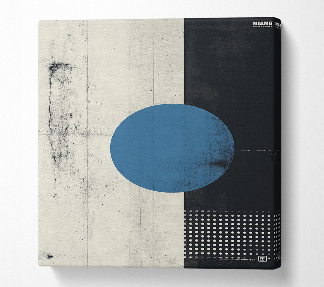  A Canvas Print of Blue Circle Abstract Canvas Art