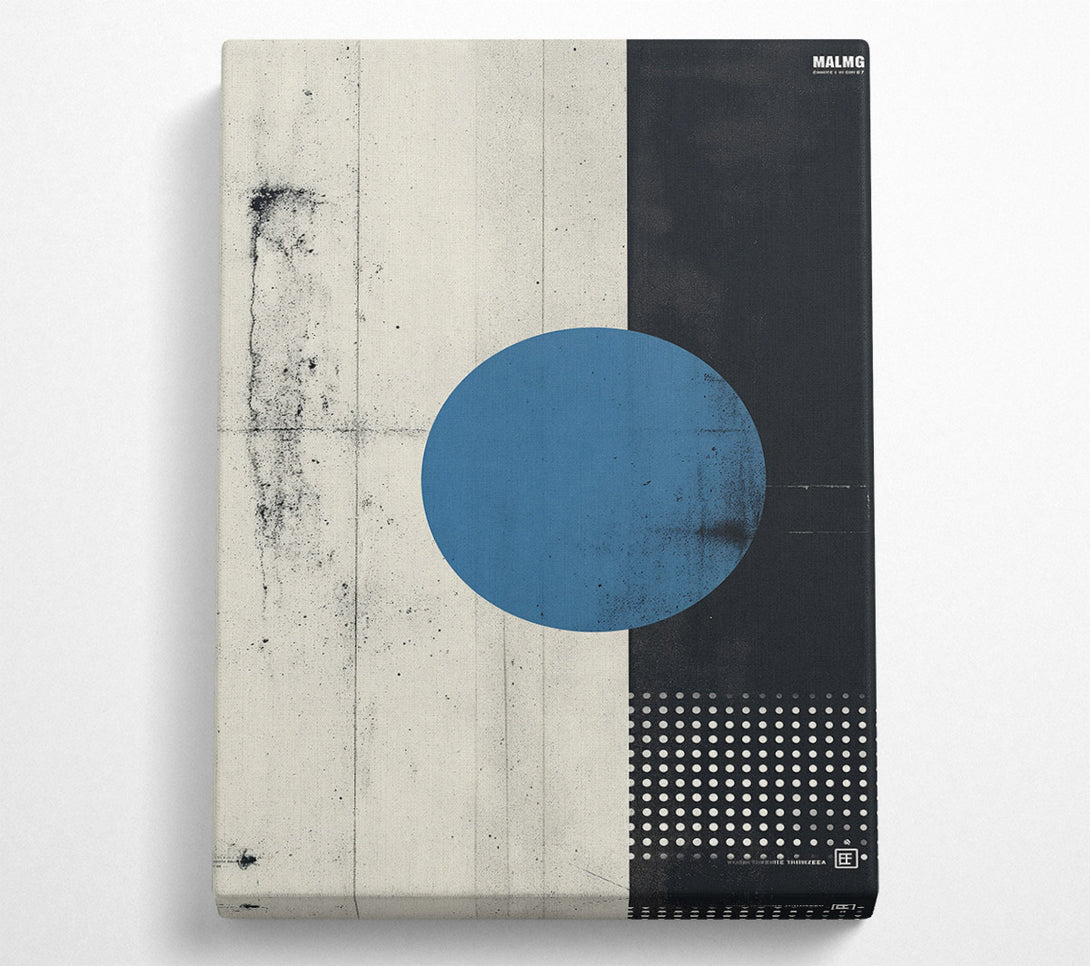  A Canvas Print of Blue Circle Abstract Canvas Art