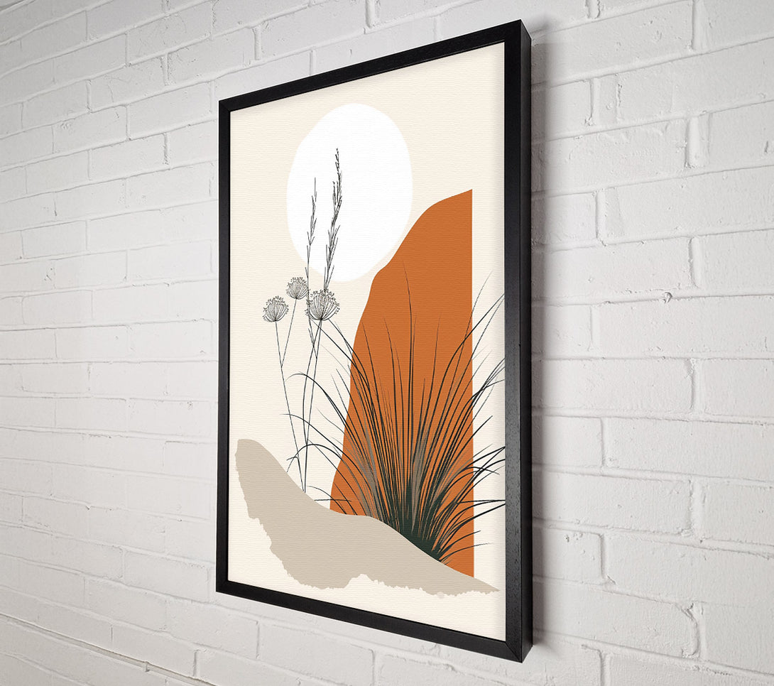  A Canvas Print of Burnt Orange Oasis Canvas Art