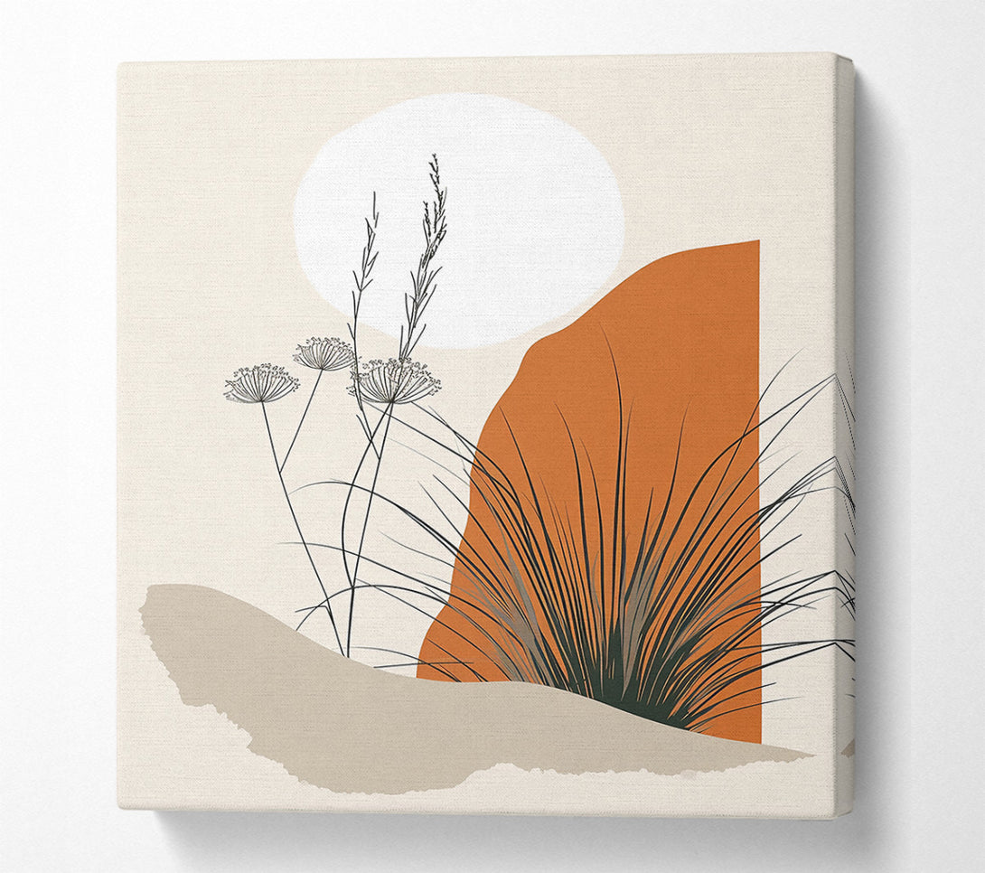  A Canvas Print of Burnt Orange Oasis Canvas Art