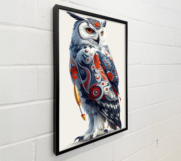 Red & Blue Owl Spirit