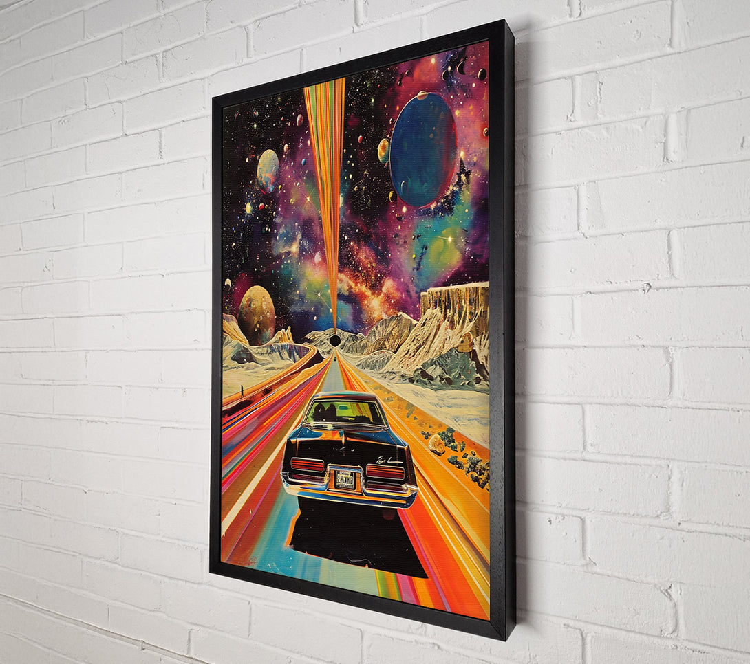  A Canvas Print of Cosmic Orange Highway Canvas Print