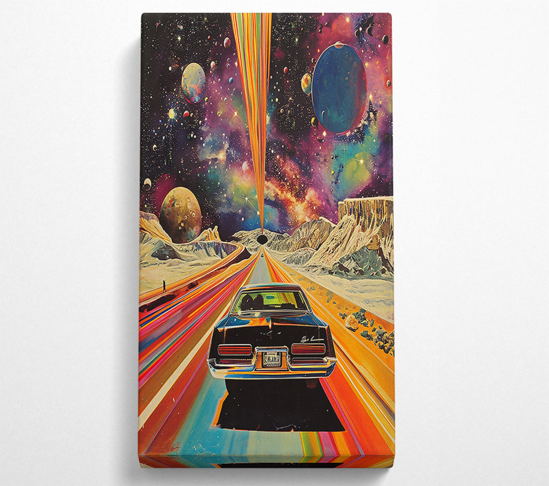  A Canvas Print of Cosmic Orange Highway Canvas Print