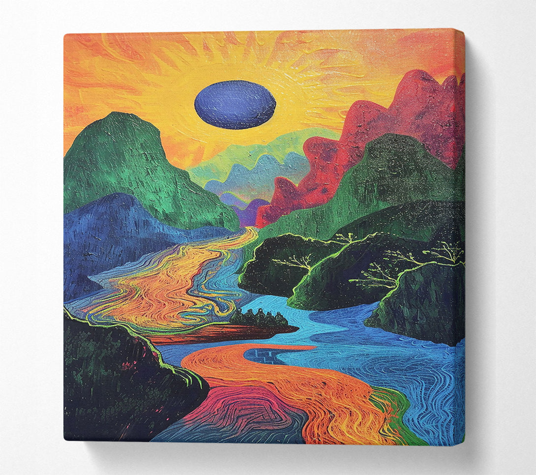  A Canvas Print of Orange River Dreamscape Canvas Print