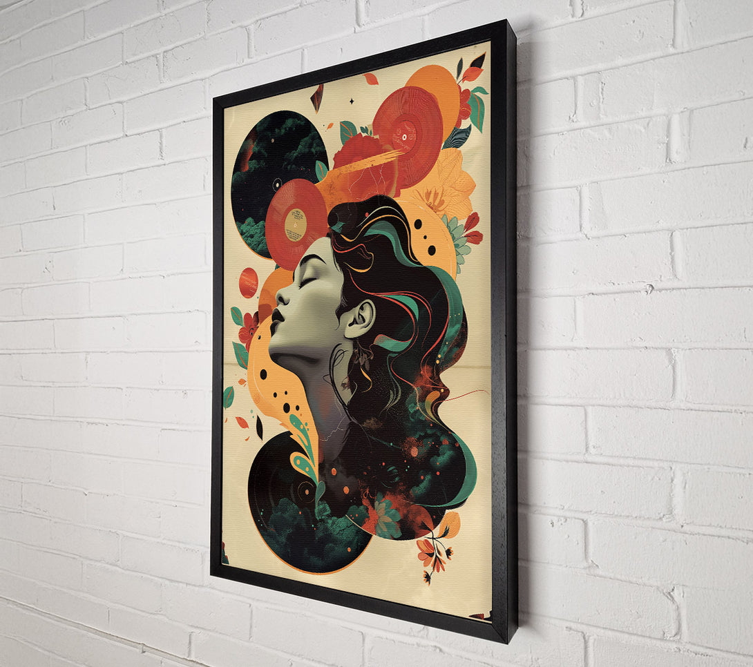 A Canvas Print of Crimson Dreamscape Symphony Canvas Art