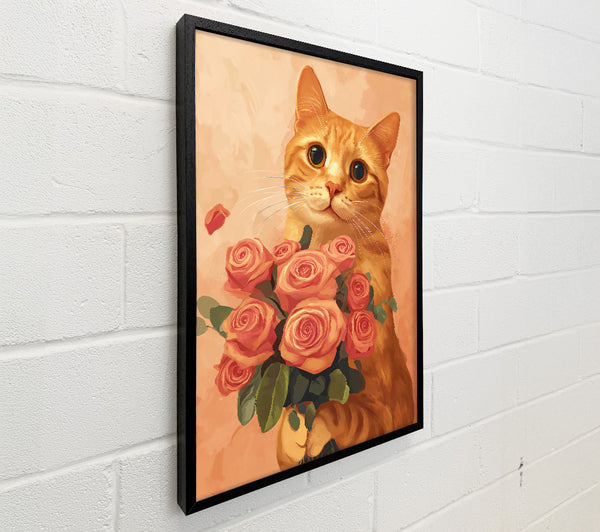 Orange Cat'S Bouquet
