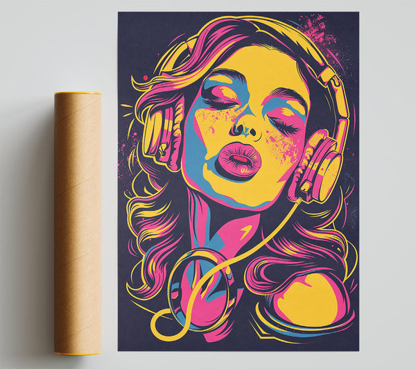 Yellow Beats Of Bliss Poster