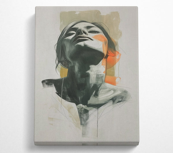  A Canvas Print of Orange Sky Reverie Canvas Wall Art