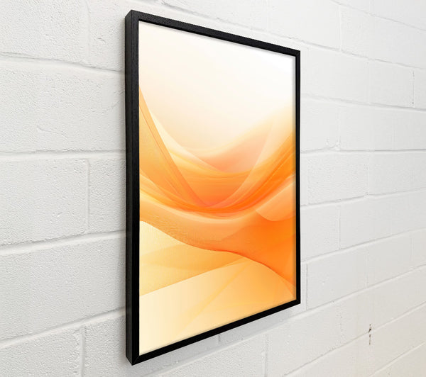 Orange Abstract Waves
