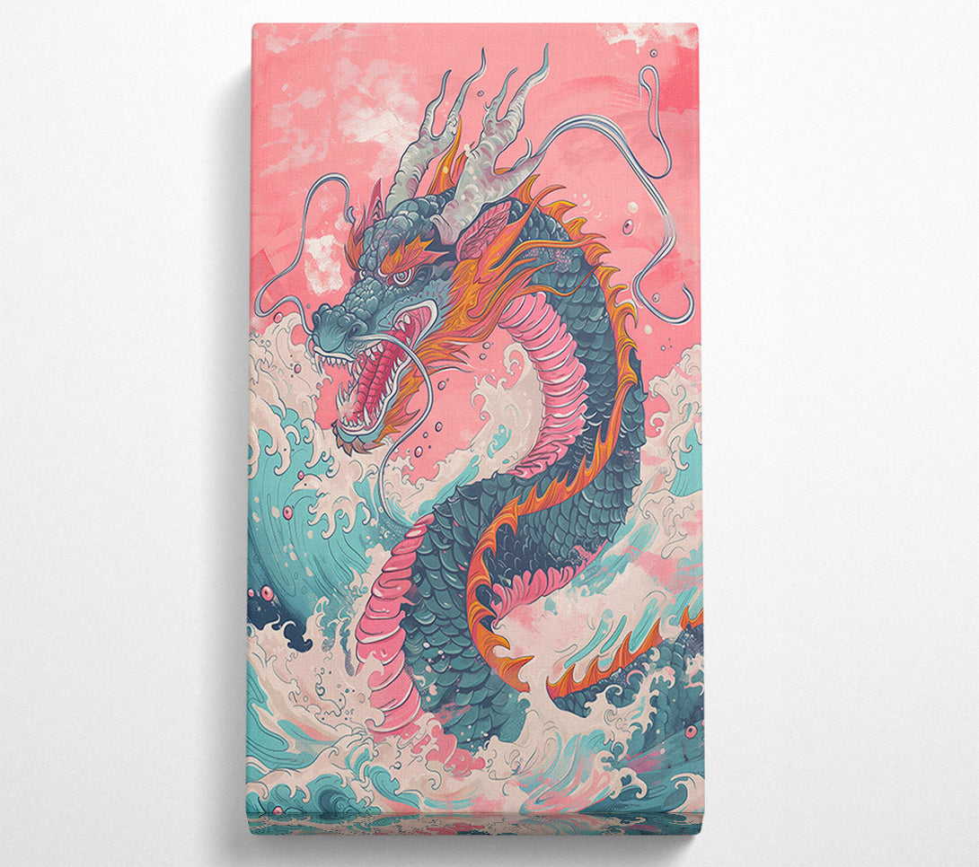  A Canvas Print of Pink Dragon'S Fury Canvas Print