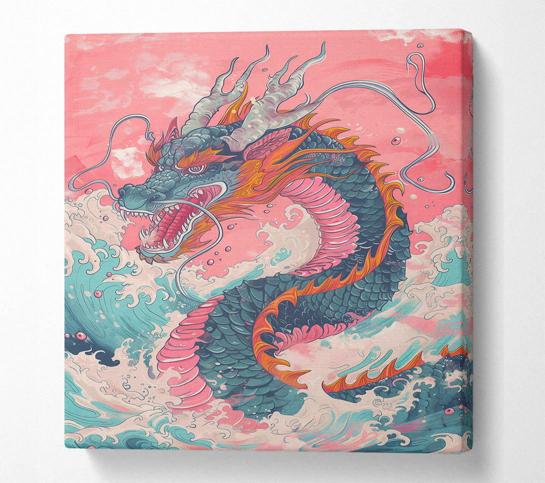  A Canvas Print of Pink Dragon'S Fury Canvas Print