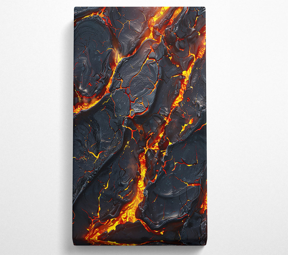 A Canvas Print of Black Lava Flow Canvas Art
