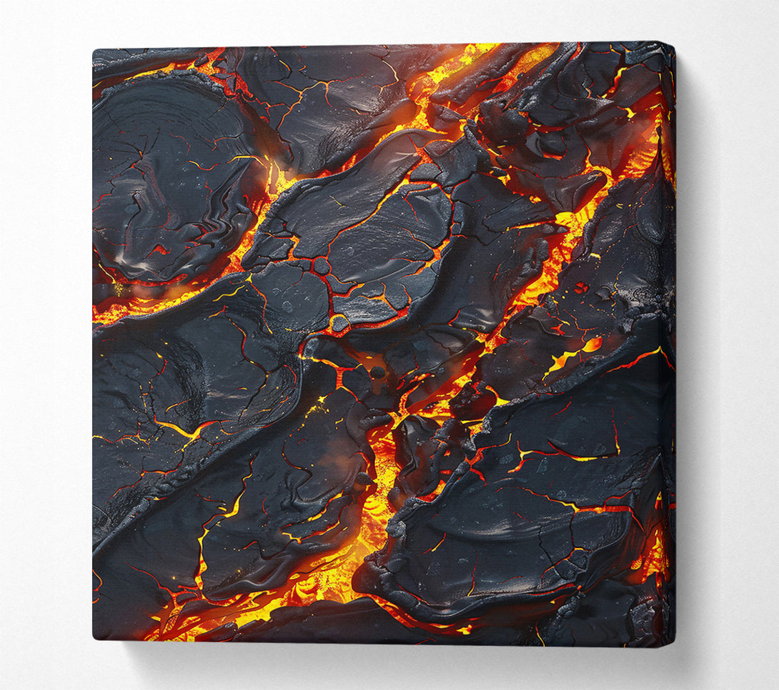  A Canvas Print of Black Lava Flow Canvas Art