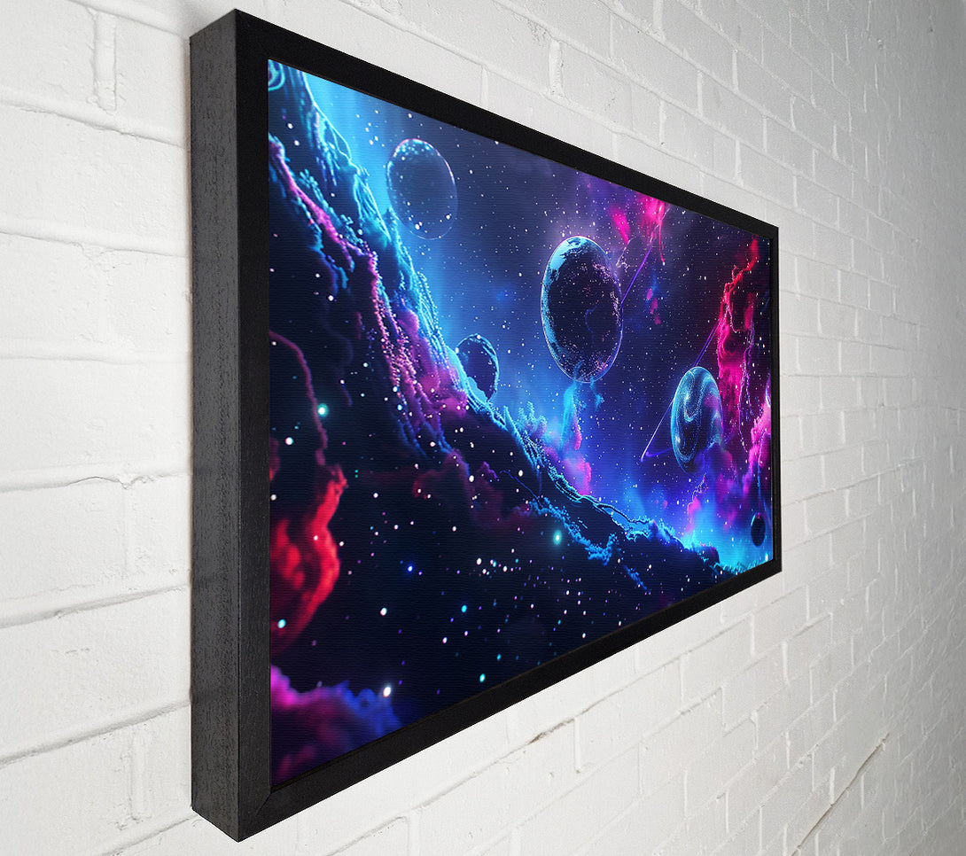  A Canvas Print of Blue Nebula Dreamscape Canvas Art