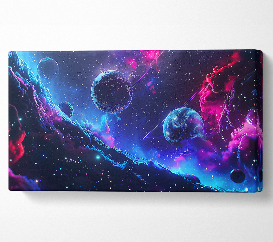  A Canvas Print of Blue Nebula Dreamscape Canvas Art