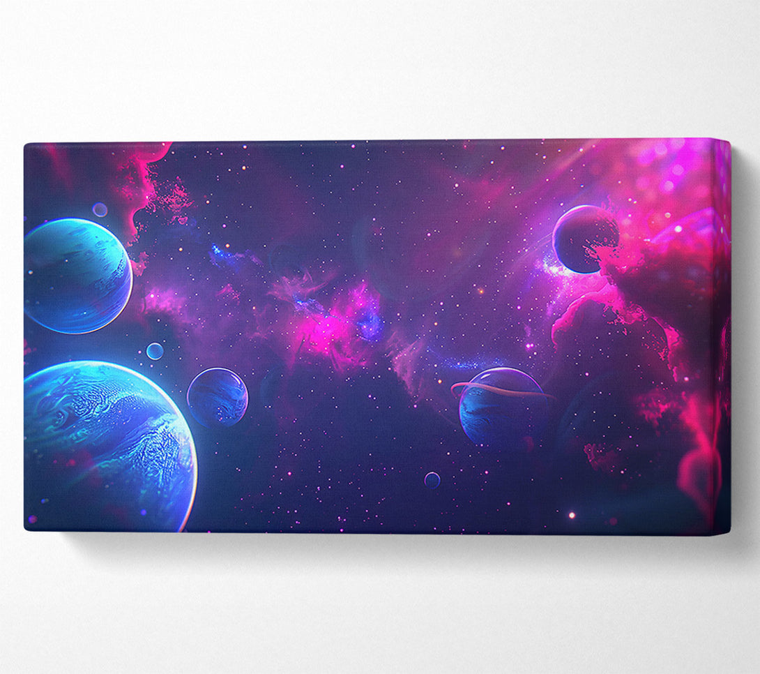  A Canvas Print of Pink Nebula Skies Canvas Print