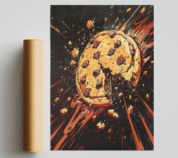 Orange Cookie Explosion Giclee Print