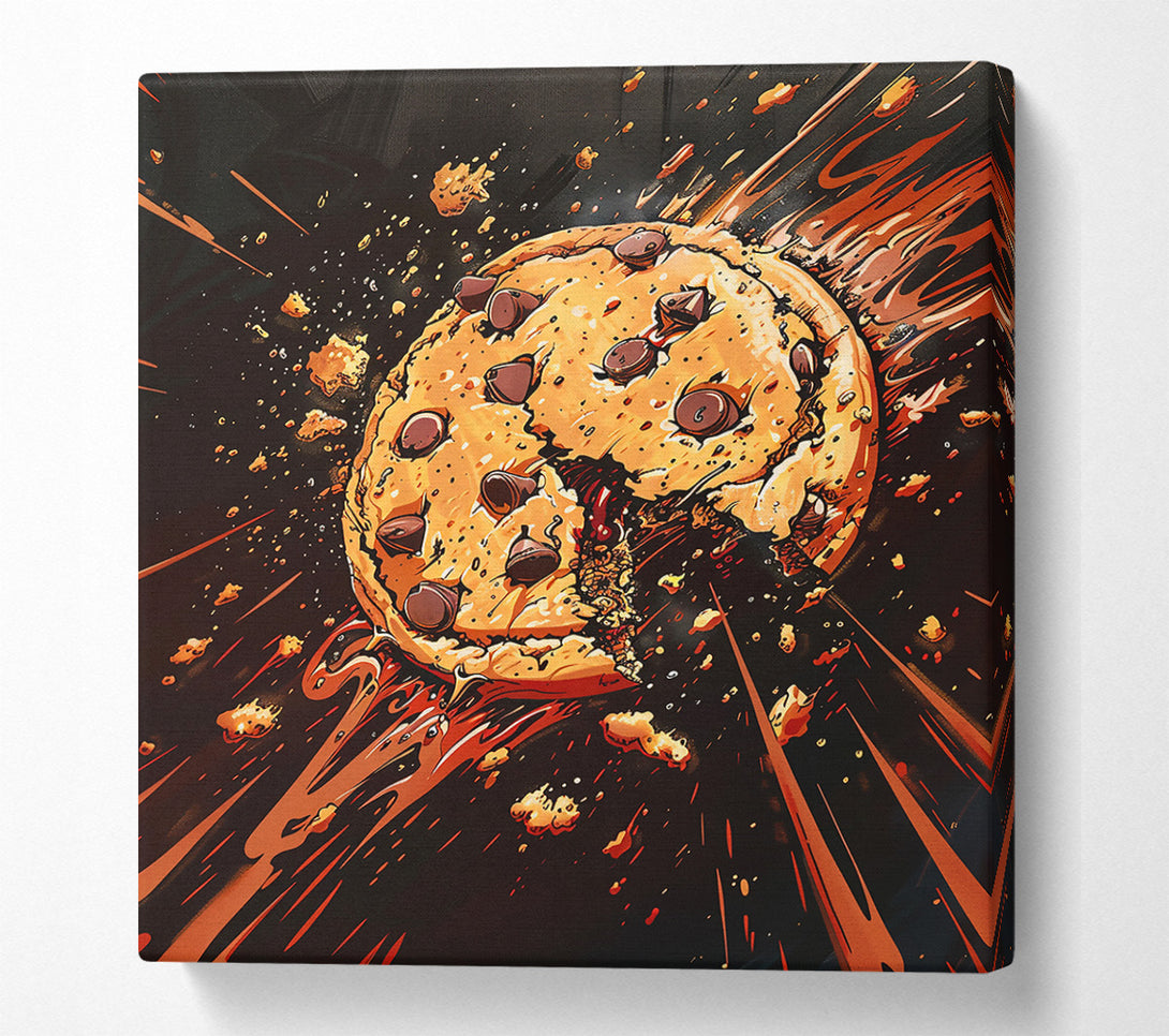  A Canvas Print of Orange Cookie Explosion Canvas Wall Art