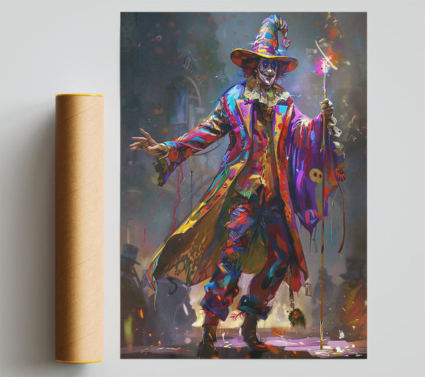 Purple Jester'S Dance Print