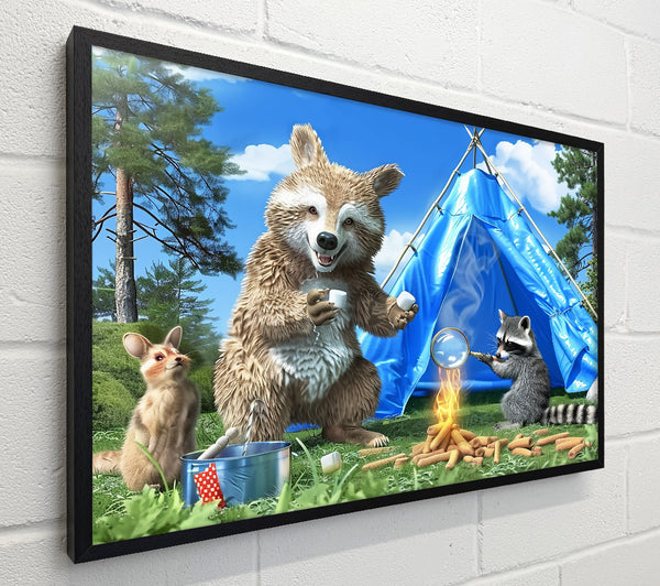 Blue Campfire Friends