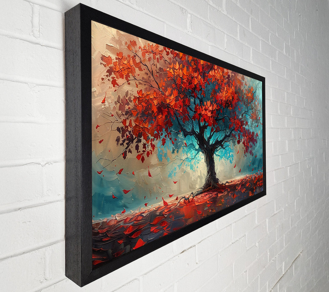  A Canvas Print of Crimson Autumn Tree Canvas Art