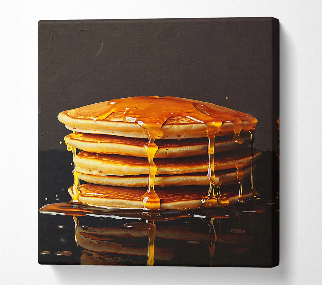  A Canvas Print of Golden Syrup Stacks Canvas Print