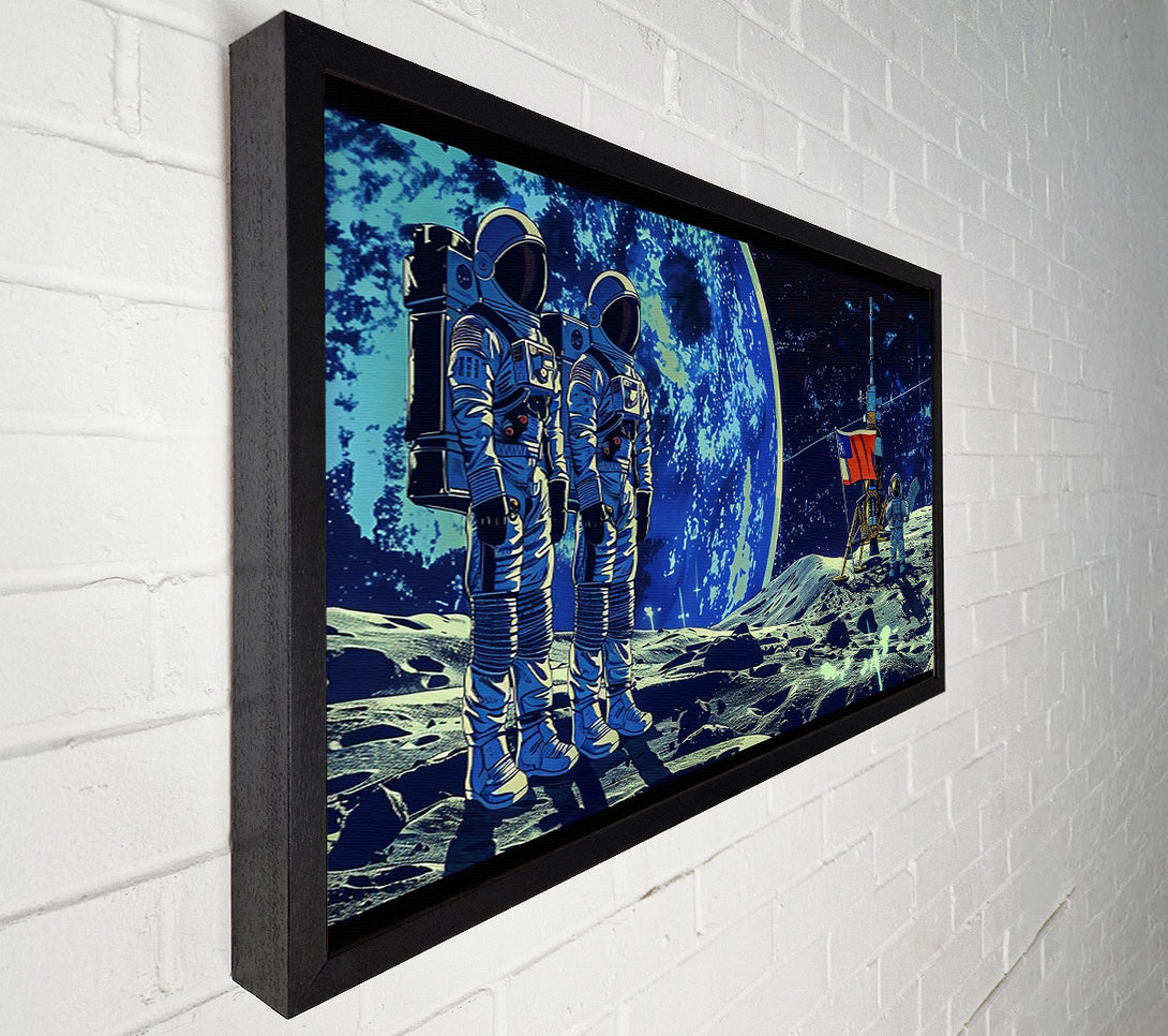  A Canvas Print of Blue Moon Landing Canvas Art