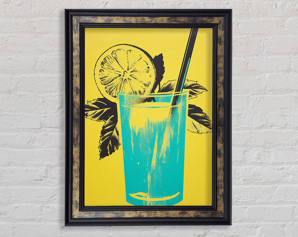 Lemonade Retro Framed Print