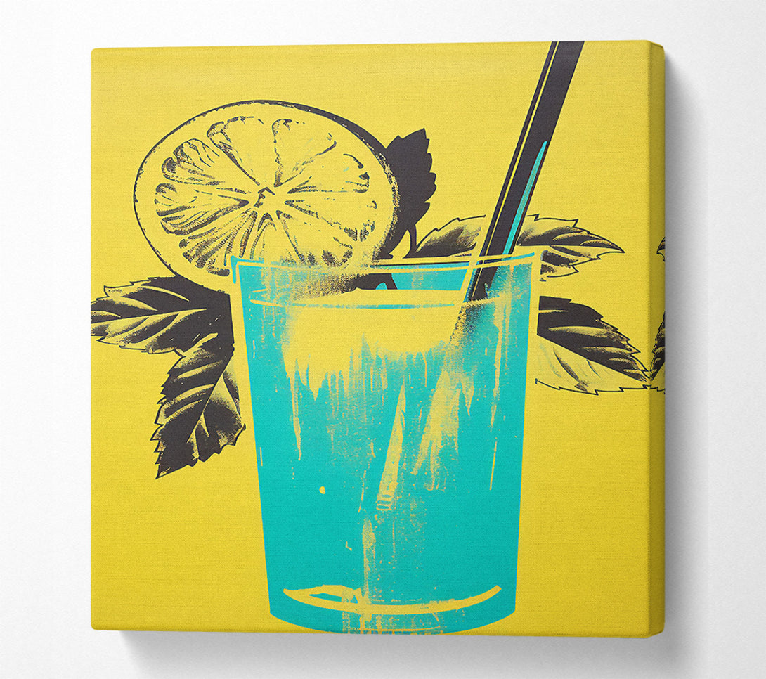  A Canvas Print of Lemonade Retro Canvas Print