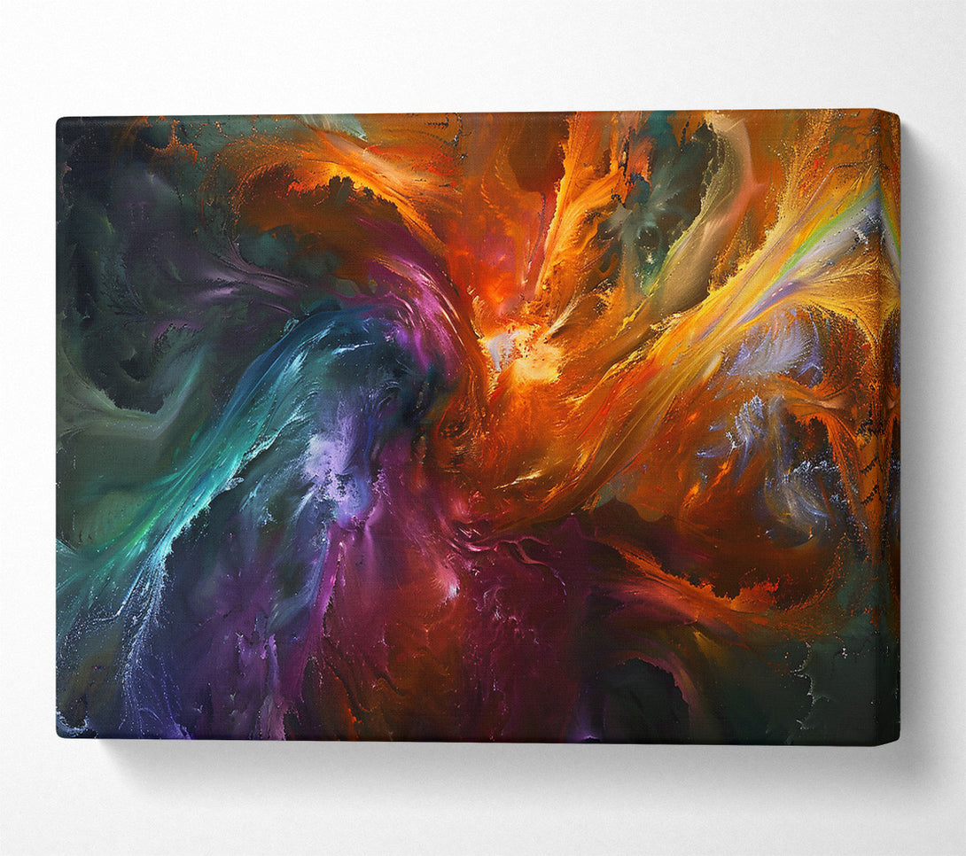  A Canvas Print of Crimson Cosmic Dance Canvas Art