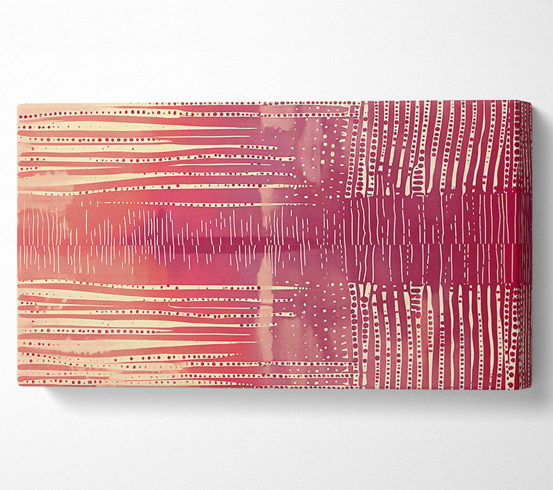  A Canvas Print of Crimson Stripe Symphony Canvas Wall Art