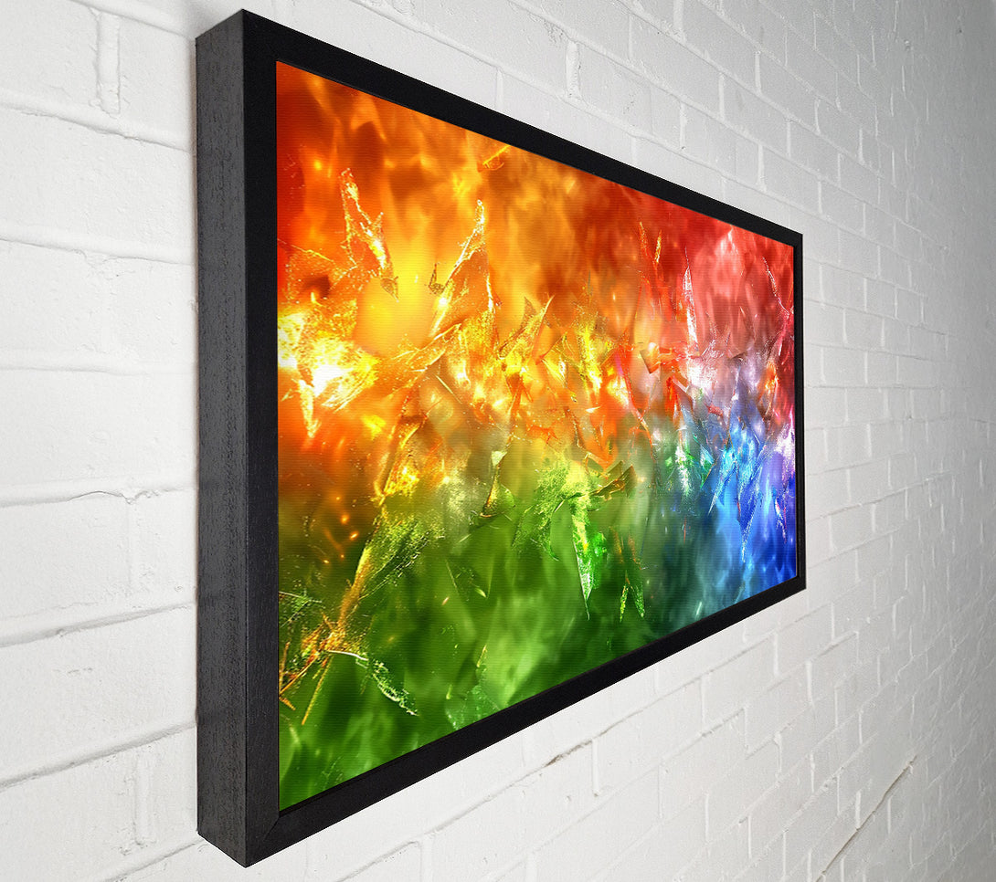  A Canvas Print of Azure Crystal Burst Canvas Print
