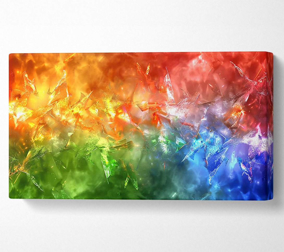  A Canvas Print of Azure Crystal Burst Canvas Print