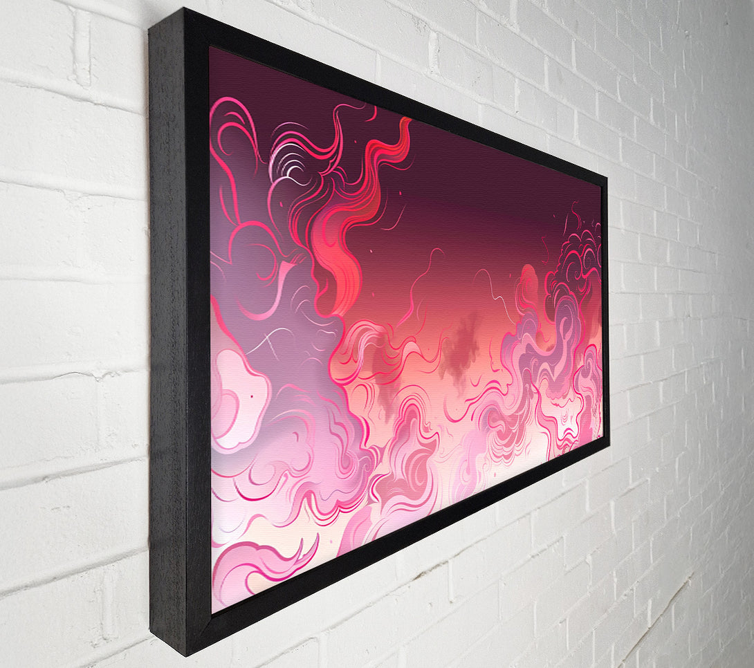  A Canvas Print of Crimson Swirls Of Dream Canvas Art