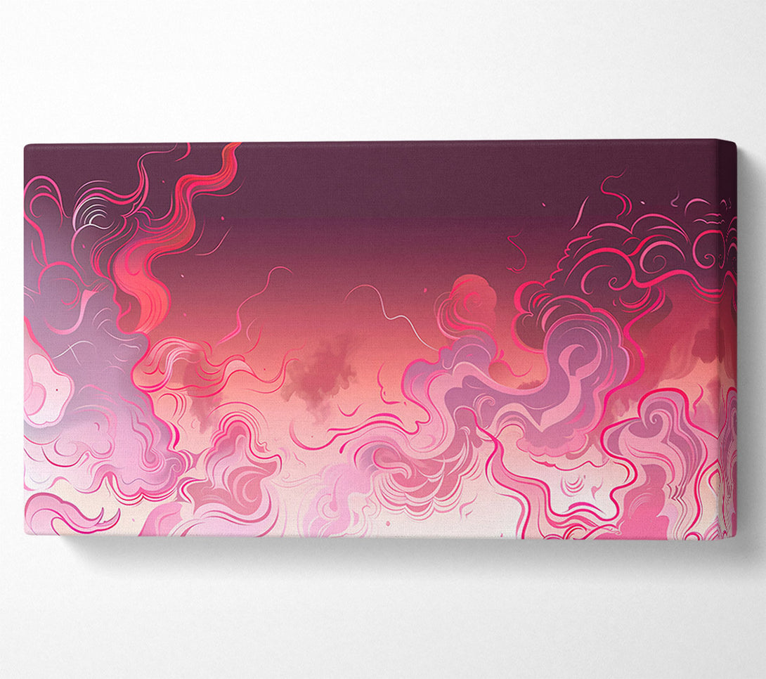  A Canvas Print of Crimson Swirls Of Dream Canvas Art