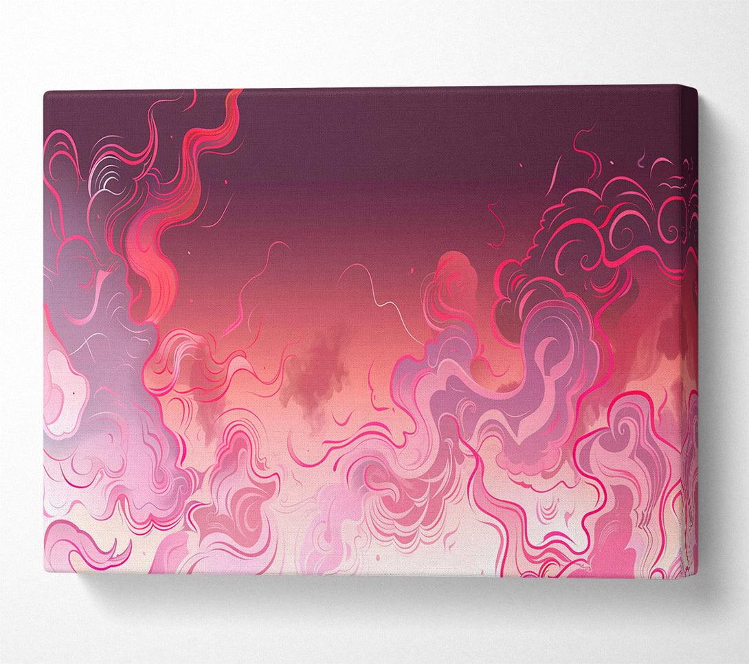  A Canvas Print of Crimson Swirls Of Dream Canvas Art