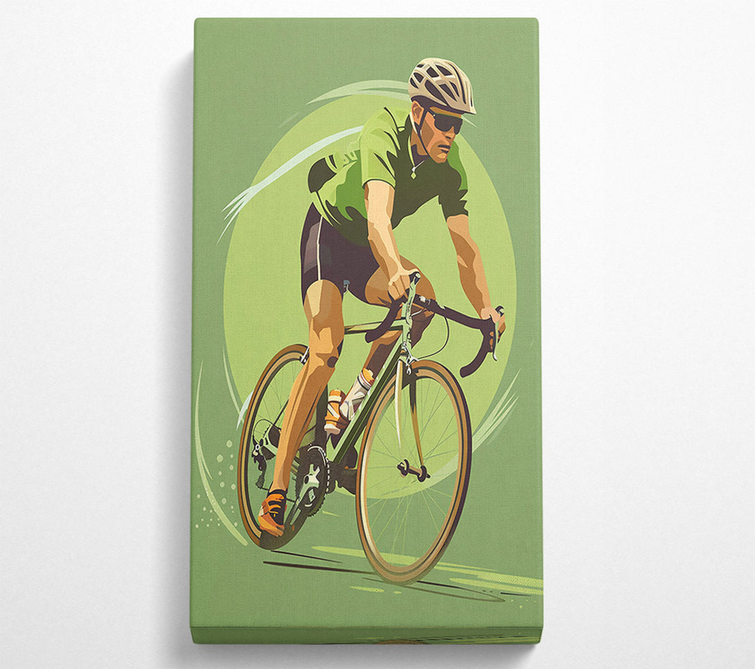  A Canvas Print of Green Pedal Pusher. Canvas Wall Art