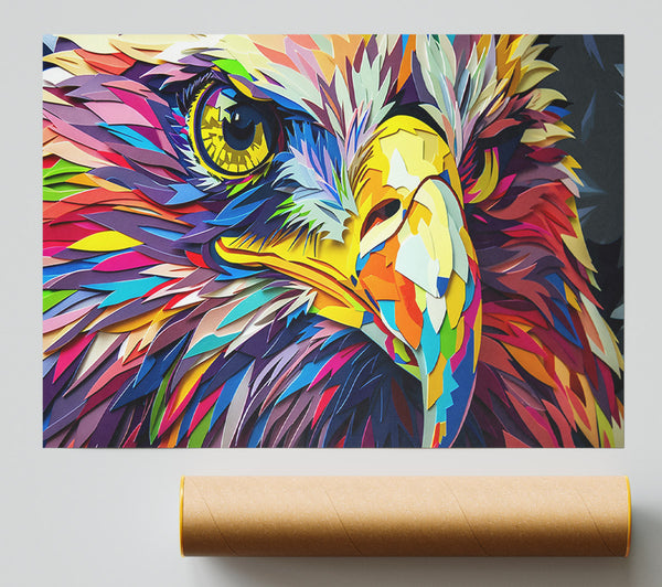 Purple Eagle'S Gaze Print