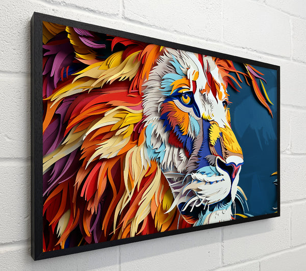 Red Paper Lion'S Gaze