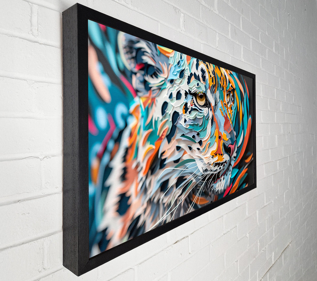  A Canvas Print of Azure Paper Tiger Canvas Wall Art