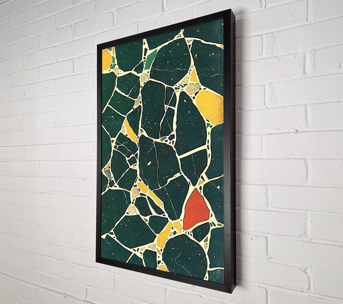  A Canvas Print of Emerald Cracked Dreams Canvas Wall Art