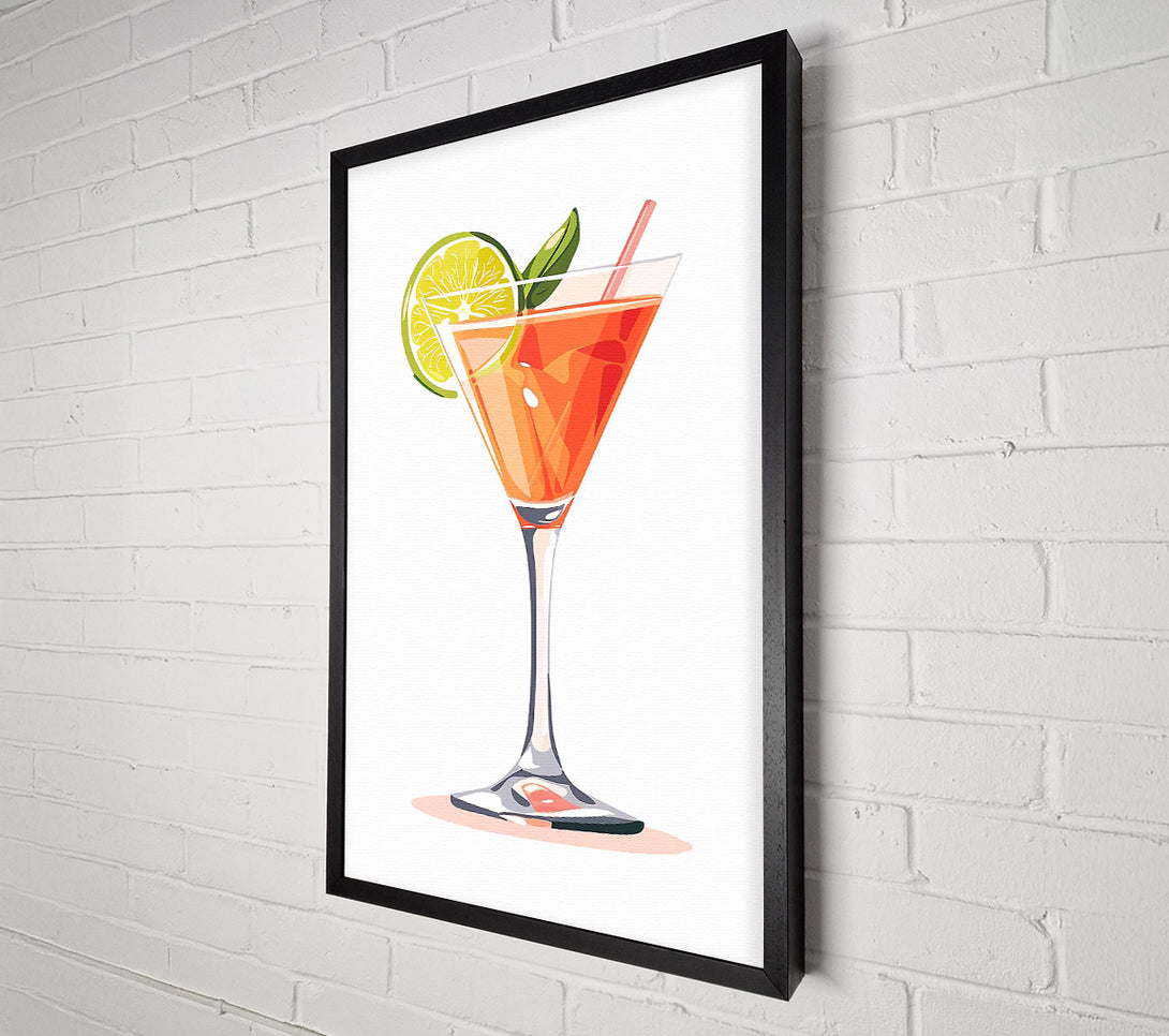  A Canvas Print of Orange Sunset Cocktail Canvas Art