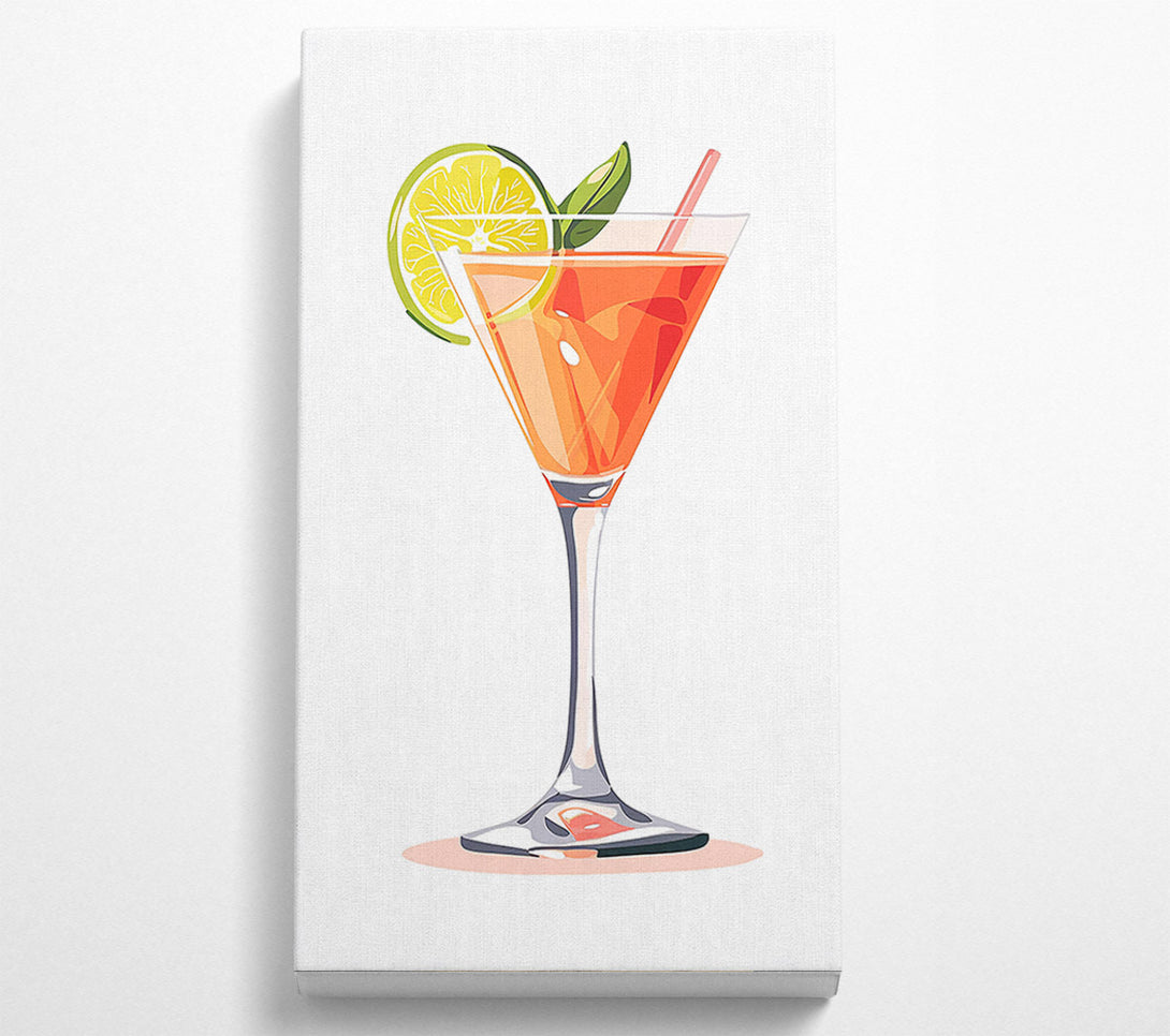  A Canvas Print of Orange Sunset Cocktail Canvas Art