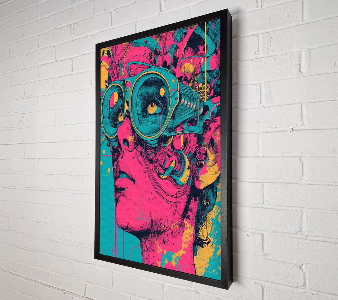  A Canvas Print of Pink Goggles Vision Canvas Art