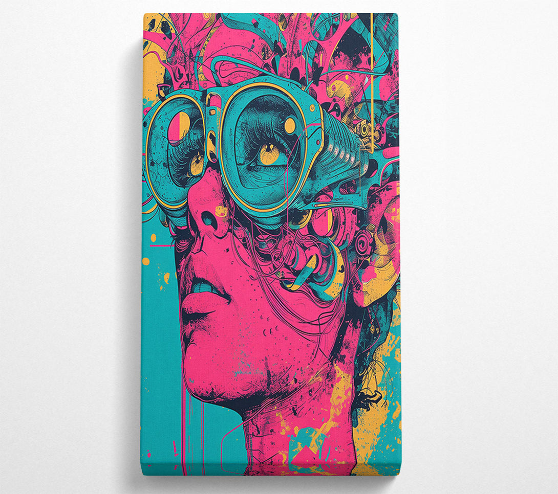  A Canvas Print of Pink Goggles Vision Canvas Art