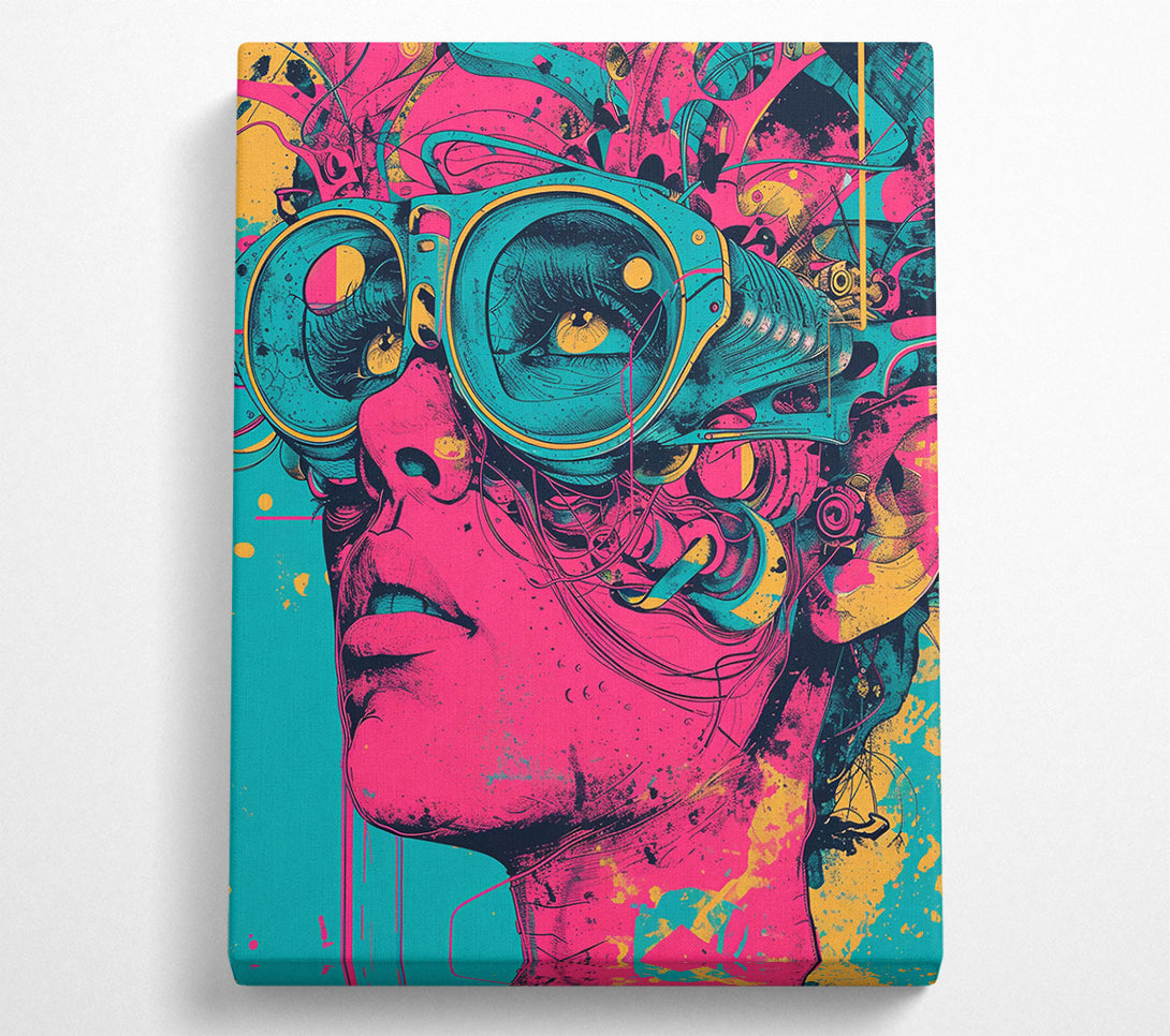  A Canvas Print of Pink Goggles Vision Canvas Art